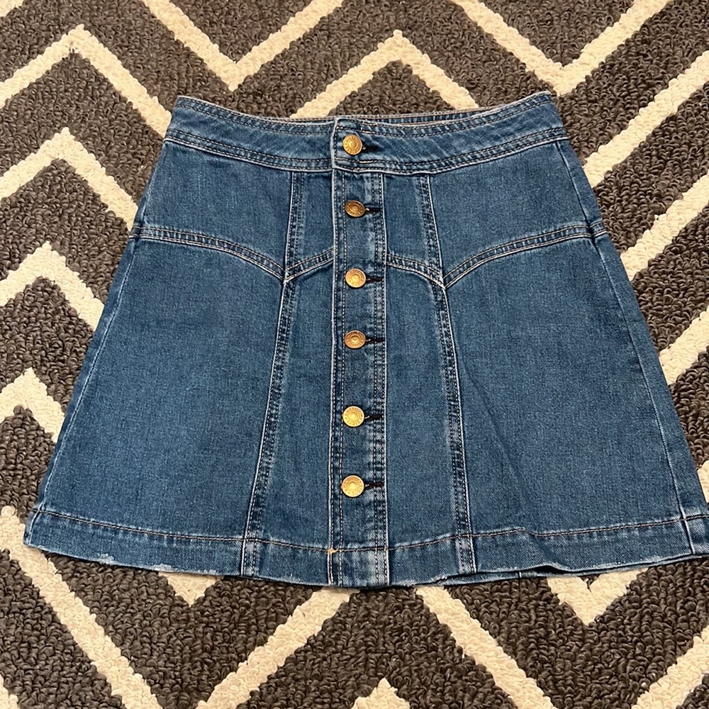 jean skirt NWOT
